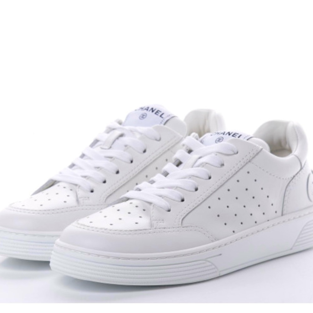 Chanel white sneakers